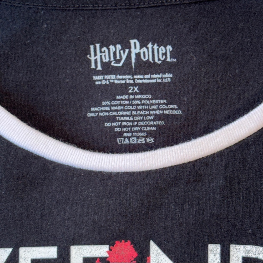 Harry Potter T Shirt Women 2X Plus Gryffindor Slytherin Ravenclaw Hufflepuff​​ - Picture 7 of 9